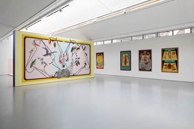 Installation view of Claudia Martínez Garay's exhibition at Dundee Contemporary Arts