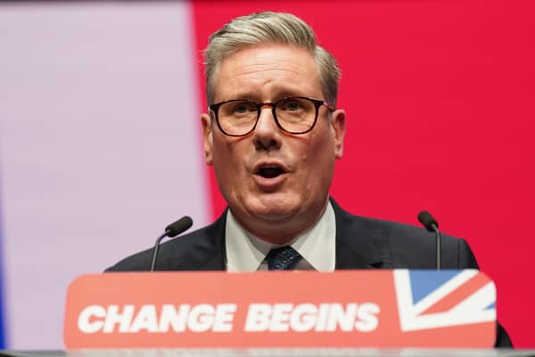 Prime Minister Sir Keir Starmer delivers his keynote speech during the Labour Party Conference, at the ACC Liverpool. Picture: Stefan Rousseau/PA Wire