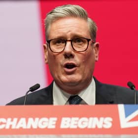 Prime Minister Sir Keir Starmer delivers his keynote speech during the Labour Party Conference, at the ACC Liverpool. Picture: Stefan Rousseau/PA Wire