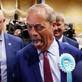 Nigel Farage, seen after winning the Clacton and Harwich constituency in July's general election, could lead his Reform UK party into third place in Scottish politics (Picture: Dan Kitwood)
