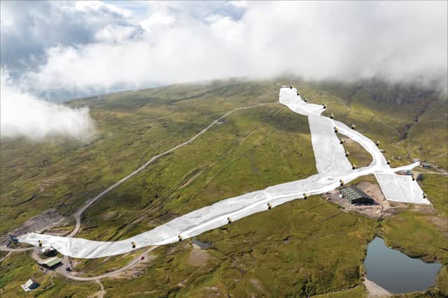 The proposed new snowmaking system at Glencoe would create a snow-sure piste at mid-mountain level of around 1.5km in length, as well as a smaller beginner's area.