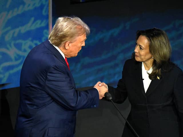 The polls are tightening in the election contest between Donald Trump and Kamala Harris. Picture: Chris duMond/Getty