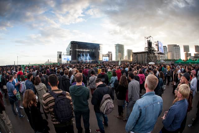 Atmosphere at the Primavera Sound Festival 2014 on May 31, 2014 in Barcelona, Spain.