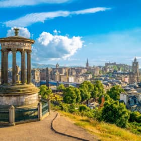 The Edinburgh skyline as viewed from Calton Hill
