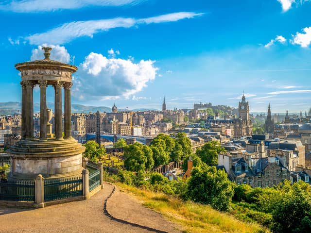 The Edinburgh skyline as viewed from Calton Hill