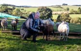 Tracey Milton, who owns a rural smallholding near Selkirk, has been ordered to leave by council enforcement officers. Picture: Katielee Arrowsmith/SWNS