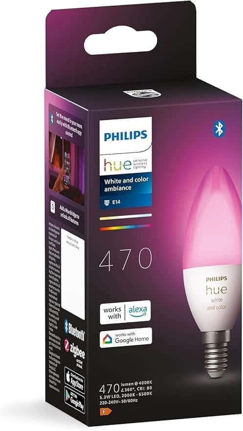 Philips Hue light bulb. Photo: Amazon
