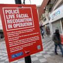 The Metropolitan Police deploying the use of live facial recognition technology in Croydon, south London, earlier this year. Picture: PA