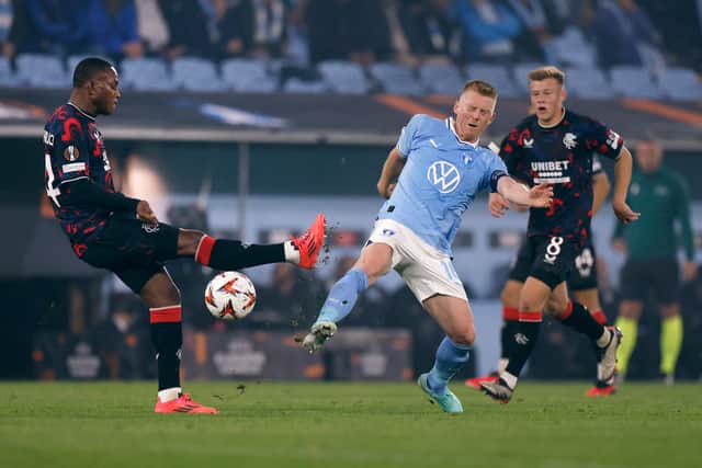 Neraysho Kasanwirjo impressed for Rangers at left-back.