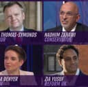 Tonight's Question Time panel.