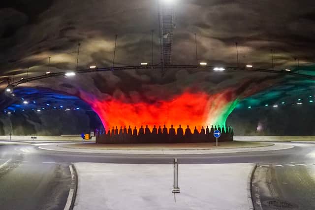 The world's first undersea roundabout opened in the Faroe Islands in 2020