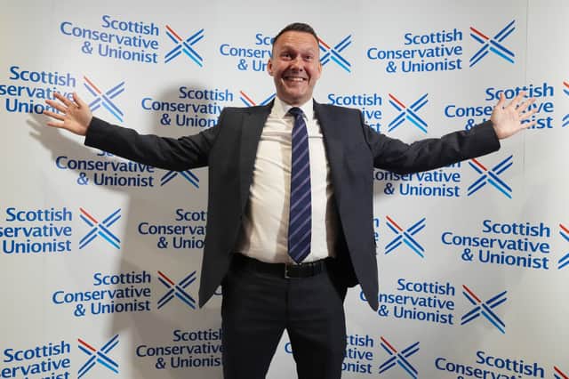 Russell Findlay after he is announced as new Scottish Conservatives leader