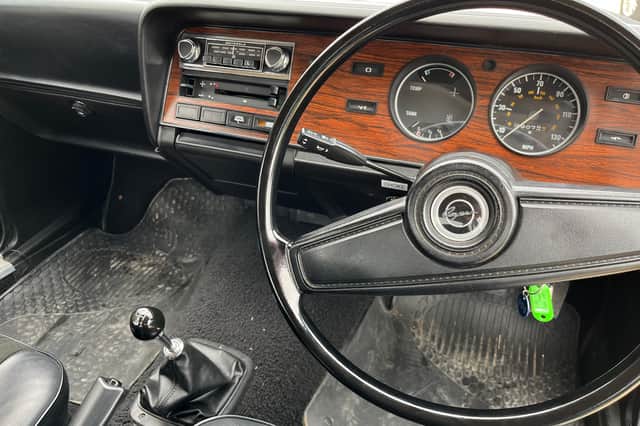 The interior of the mk2 1977 Ford Capri. Credit: Jim McGill