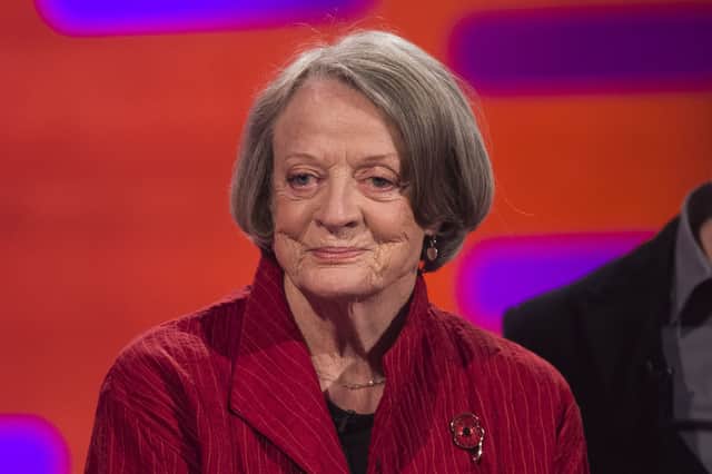 Dame Maggie Smith during filming of the Graham Norton Show at the London Studios in 2015. Picture: Matt Crossick/PA Wire