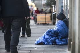 A person on the streets in Edinburgh. Picture: Lisa Ferguson