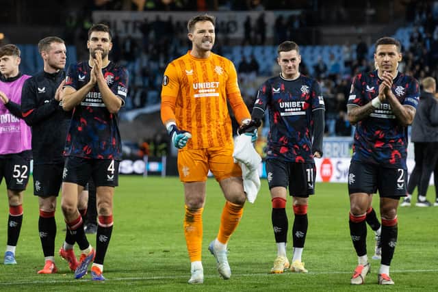 Jack Butland has hailed his captain at Rangers.