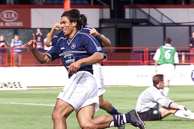 Former Dundee striker Fabian Caballero has died at the age of 46.