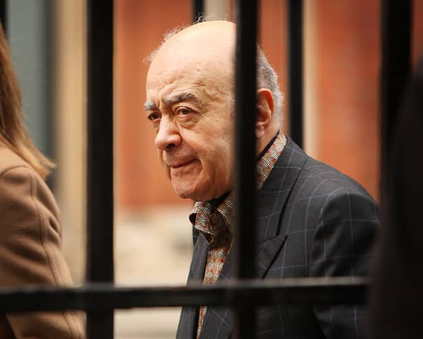 Mohamed al-Fayed, former owner of department store Harrods, has been accused by dozens of women of rape and sexual assault (Picture: Peter Macdiarmid)