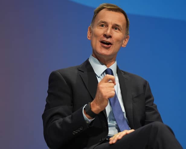 Shadow chancellor Jeremy Hunt during the Conservative Party Conference at the International Convention Centre in Birmingham.