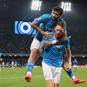 Scott McTominay has been lauded as a 'complete player' by Napoli boss Antonio Conte. Cr: Getty Images.