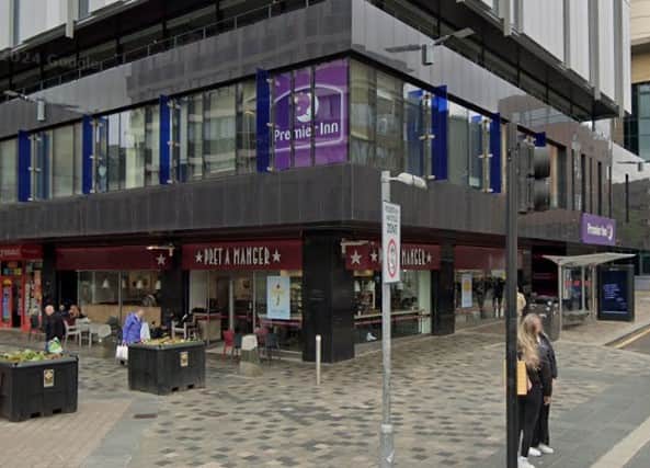 The Pret a Manger on Sauchiehall Street that was targeted