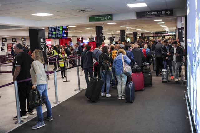 Edinburgh Airport’s check-in zone D is mainly used by Jet2