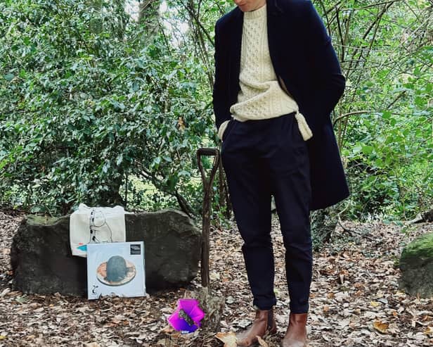 Erland Cooper has buried his Official Number 1 album award for Carve The Runes Then Be Content With Silence at an undisclosed location (Picture: Erland Cooper)