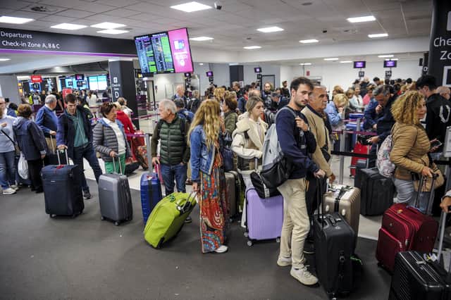 Zone D will be remodelled with a baggage belt added for passengers to drop off their luggage