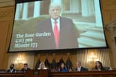 On January 6, 2021, the day of the storming of the US Capitol by his supporters, Donald Trump waited until after 4pm to tell those inside the building to go home (Picture: Saul Loeb)
