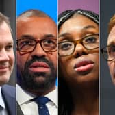 From left to right: Robert Jenrick, James Cleverly, Kemi Badenoch and Tom Tugendhat (Pictures: Carl Court and Leon Neal)