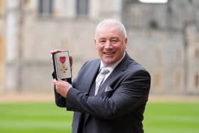 Former Scotland and Rangers footballer Ally McCoist after being made an OBE during an investiture ceremony at Windsor Castle, Berkshire. 