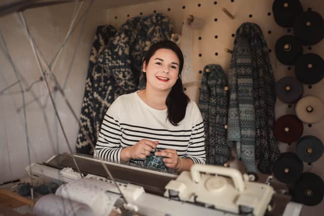 Marie Bruhat moved permanently to Fair Isle in 2017 after falling in love with the island two years before. PIC: Daniel Craanen.