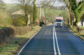A section of the A75, which is undergoing upgrade works