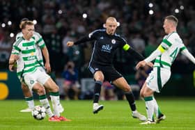 Slovan Bratislava's Vladamir Weiss in action against Celtic. (Photo by Alan Harvey / SNS Group)