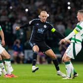 Slovan Bratislava's Vladamir Weiss in action against Celtic. (Photo by Alan Harvey / SNS Group)