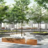 An artist’s impression of Devon Street Urban Park 