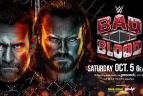 The bitter rivalry between CM Punk and Drew McIntyre reaches boiling point, as the pair square off inside the Hell in a Cell structure at WWE Bad Blood 2024.