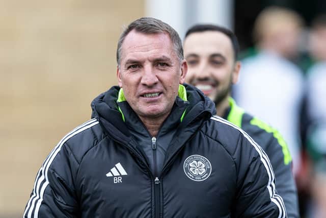 Celtic manager Brendan Rodgers during a training session at Lennoxtown, on October 04, 2024. (Photo by Craig Williamson / SNS Group)