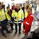 Keir Starmer, with Scottish Labour leader Anas Sarwar and Energy Secretary Ed Miliband, visited the St Fergus Gas Terminal in November last year (Picture: Jeff J Mitchell)