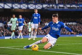 Everton and Scotland right-back Nathan Patterson is taking it slow in his return from a serious hamstring injury. (Photo by Stu Forster/Getty Images)