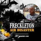 David Madden (inset) was interviewed for a new documentary about the Freckleton Air Disaster, where he watched most of his classmates get killed 80 years ago.
