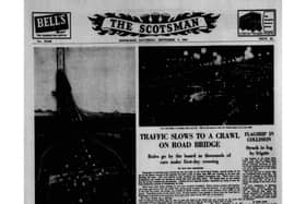 The front page of The Scotsman on Saturday, September 5 , 1964 which recorded the great occasion of the opening of the Forth Road Bridge.