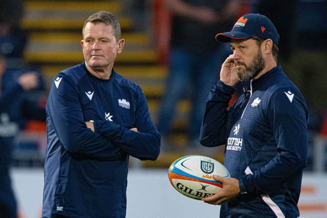 Edinburgh head coach Sean Everitt and his assistant Scott Mathie.