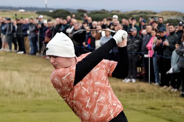 Bob MacIntyre in action at St Andrews during the Alfred Dunhill Links Championship
