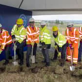 SSEN Transmission workers breaking ground on the project. Picture: SSEN