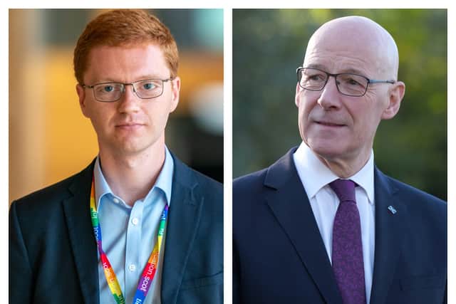 Ross Greer and John Swinney