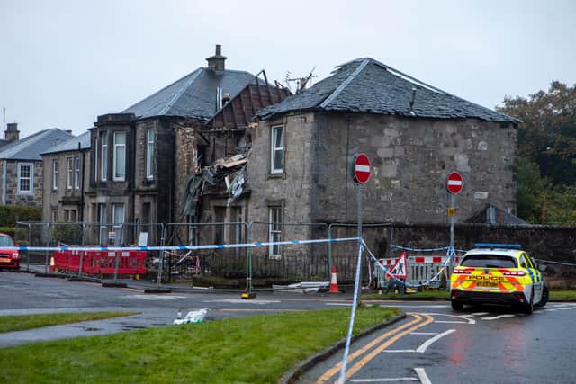 Kellie Place has been cordoned off after the explosion