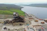 A partially dismantled oil rig lies on the shore near Lerwick, Shetland (Picture: William Edwards)