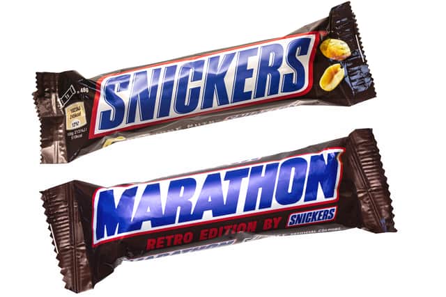 Snickers and Marathon (Photo: Adobe Stock)