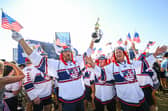 US fans pictured during the 2023 Ryder Cup in Rome